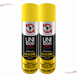 Kit 2 Silicone Spray Lubrifica Alta Performance Carro Novo [F103]