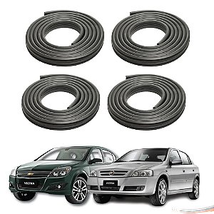 Kit 4 Borrachas Portas C/ Aba Astra Vectra 95 A 11 - Premium - UN / 4 [F103]