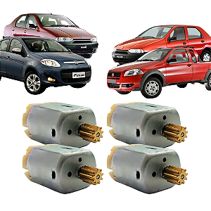 Kit 4 Motor Da Fechadura Trava Elétrica Strada Siena Palio [F103]