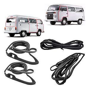 Jogo Completo Borracha Original Porta Salão Kombi 98 A 2013 [F103]