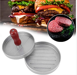 Forma Para Hamburguer Caseiro Gourmet Modelador Alumínio [F102]