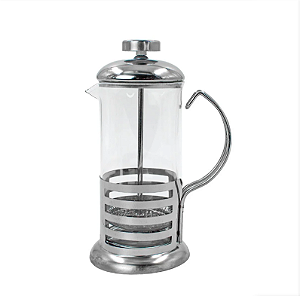 Cafeteira Prensa Francesa Cremeira Vidro E Aço Inox 350ml [F102]