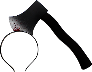 Arquinho Tiara Halloween Com Machadinho [F130]