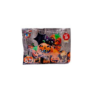 Balão Festa Halloween 1 (1 Kit De Balões Com 5 Unidades) [F130]