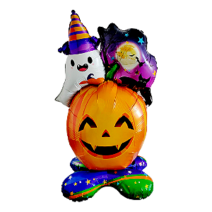 Balão A Três (1 Unidade) - Decoração De Halloween [F130]