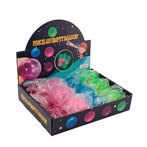 Bola Fluorescente - Anti Estresse - Display Com 12 Unidades [F130]