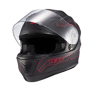 Capacete Texx Strike Panther Verm Fosc 62 [F016]