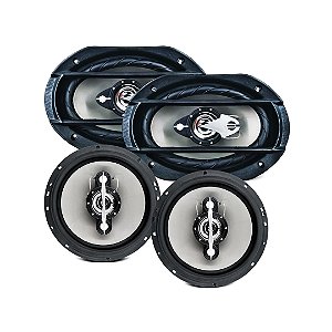 Kit Facil Par 6pol 4r Par 6x9pol 4r - 280w Rms Leson [F108]
