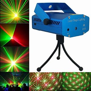 Mini Laser Led Projetor Raio Holografico Dj Festa Balada [F102]