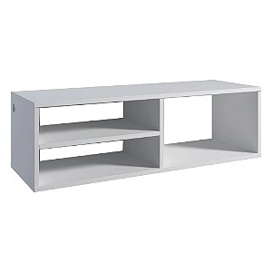 Bancada De Estudo Suspensa Branco Em Mdf [F031]