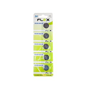 Bateria Cr 1632 Flex Cartela 05 Unidades Fx-cr1632 [F108]