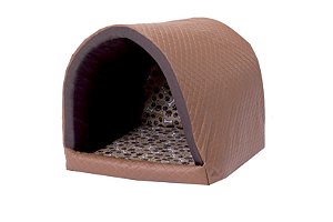 Cama Pet Para Cachorro Ou Gato Iglu Toca Dog Caramelo [F101]