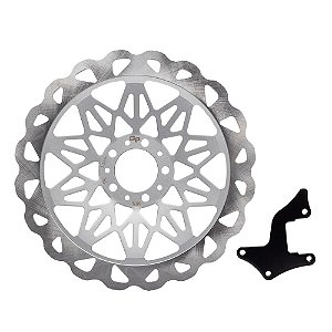 Disco Freio Dianteiro Gp7 Cg 150 04/08 Prata 320mm Oversize [F016]