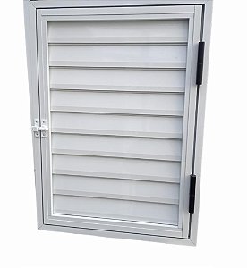 Portinhola 1 Folha Esquadrias Brasil 60x60 Branco Esquerdo [F123]
