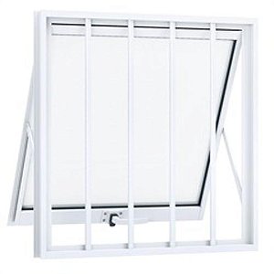 Maxiar Alto Padrão  Esquadria Brasil Vetx 30x30 Branco Grade [F123]