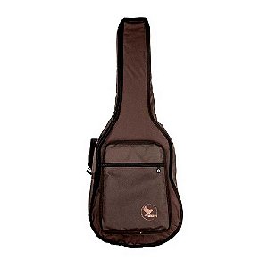 Capa P/ Violão Folk Extra Bolso Cargo - Nylon 600 - Marrom Bkr 1 [F108]