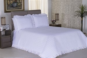 Cobre Leito Diplomata King Size 03 Pçs Branco - Deccoralle [F101]