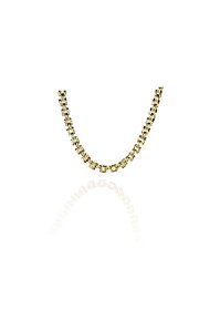Colar Corrente De Relógio Banhado Em Ouro 18k [F027]