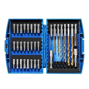 Conjunto Chaves Fenda Pontas Phillips Slotted 34 Peças [F102]