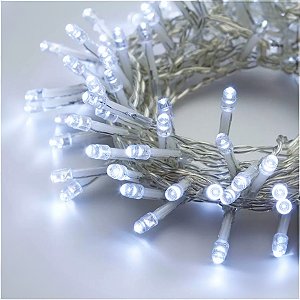 Cortina 6m De Luz De Led Com 320 Lampada Pisca De Natal Cor Branco [F102]