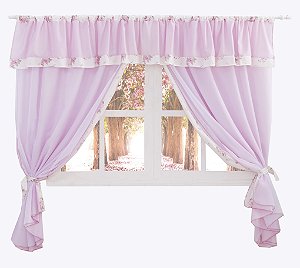 Cortina Para Quarto Lola Rosa 2 Metros [F101]