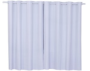 Cortina Para Sala Ou Quarto Corta Luz 2,00 Branca [F101]