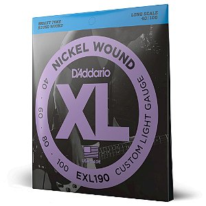 Encordoamento Baixo 4C 40-100 D Addario XL Nickel EXL190 [F035]