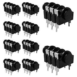 Wc 345 Conector P10 Stereo  Femea Painel Wireconex 10 Unidades [F108]