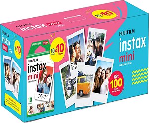 Filme Instax Mini Com 100 Fotos - Fujifilm [F118]