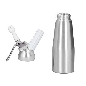 Garrafa Sifão Chantilly Alumínio 500 Ml Gourmet Profissional [F102]