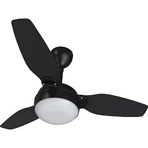 Ventilador de Teto Ventisol Legacy 3 Pás Preto/Tabaco Bivolt [F002]