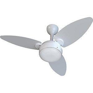 Ventilador de Teto Ventisol Elluz 3 Pás Branco Bivolt [F002]