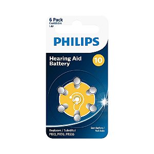 Pilha Auditiva 10 C/ 6 Philips Za10b6a/59 [F083]