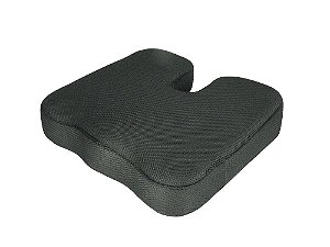 Almofada Coccix Padrao Preta Genere Latex Perfetto [F083]