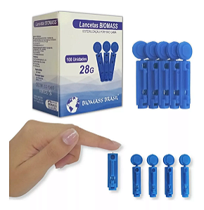 Lanceta P/ Lancetador 28g  C/100 Biomass Universal [F083]