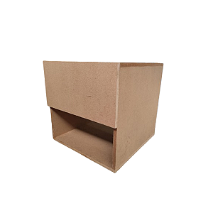 Mesa De Cabeceira C Gaveta Secreta Lado Esquerdo Mdf Natural [F031]