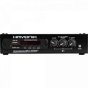 Módulo Pré-Amplificador Hayonik 2000BT MP3 c/ Gongo/FM/USB/Bluetooth [F003]