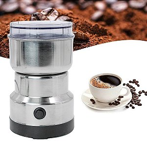 Moedor Triturador De Café Elétrico Inox Mini 150w 110v [F102]