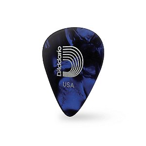 Palheta Celulóide Azul Perolada Pesada D Addario 1CBUP6-10 [F035]