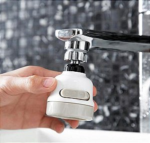 Adaptador Torneira Giratoria 360 3 Jatos D'agua Arejador [F102]