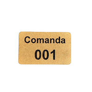 Comanda Bar Restaurante Ecologicas C/ 10 Em Mdf 3mm Natural [F031]