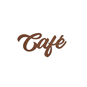 Plaquinha Café Mdf Natural [F031]