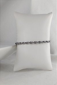Pulseira Trançado Trabalhada Em Aço Inoxidável [F027]