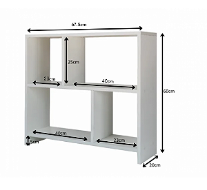 Rack Nicho Aparador Sala Quarto Escritório Mdf Natural [F031]