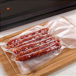 Rolo Bobina Saco Embalagem Seladora A Vacuo Ranhuras 15 Cm [F102]