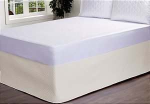 Saia Para Cama Box Colchobox Matelassado King Size Palha [F101]