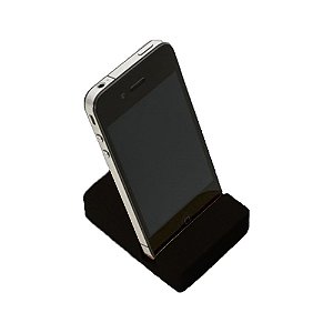 Suporte De Mesa Para Celular Em Mdf Preto [F031]