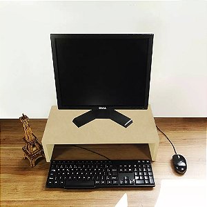 Suporte Para Monitor Em Mdf Natural [F031]