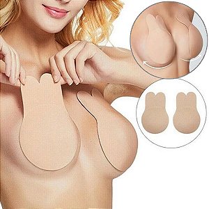 Sutiã Adesivo Levanta Seio Invisible - Bege - Tam L/xl [F102]