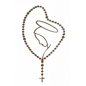 Terço Nossa Senhora Aparecida Natural [F031]